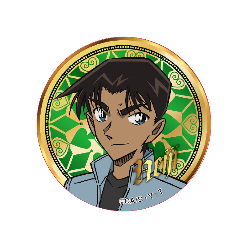 (PO) Detective Conan Metallic Can Badge Vol. 2 Hattori Heiji