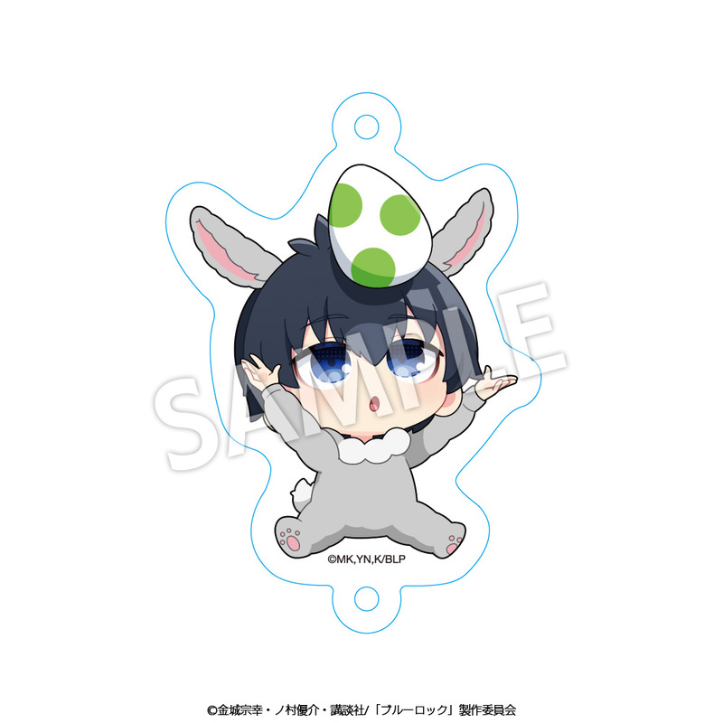 (PO) Blue Lock Acrylic Key Chain Mini Character Easter Ver. Isagi Yoichi