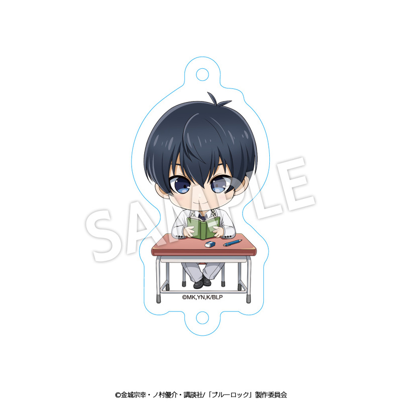 (PO) Blue Lock Acrylic Key Chain Mini Character School Uniform Ver. Isagi Yoichi