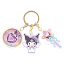 (PO) Sanrio Characters 3 Charm Key Chain Magical Jewelry Kuromi