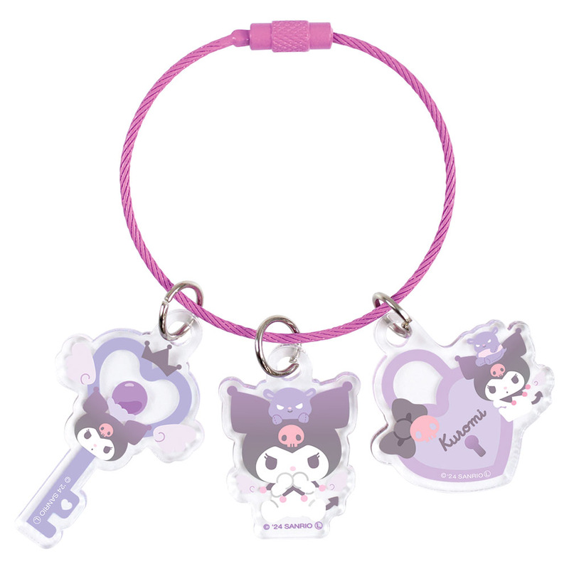 (PO) Sanrio Characters Angel Wire Key Ring Kuromi