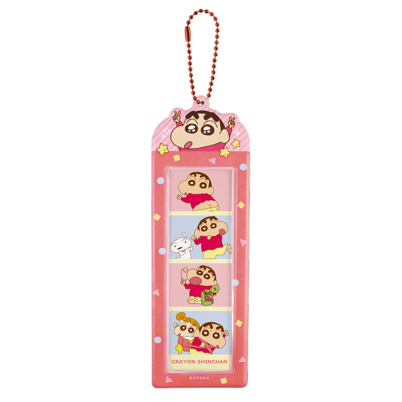(PO) Crayon Shin-chan 4 Cut Photo Key Chain Red