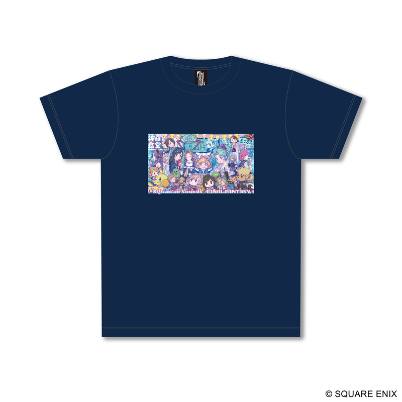 (PO) #SQkawaii Sounds Final Fantasy T-shirt Navy