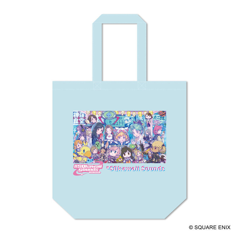 (PO) #SQkawaii Sounds Final Fantasy Tote Bag Light Blue