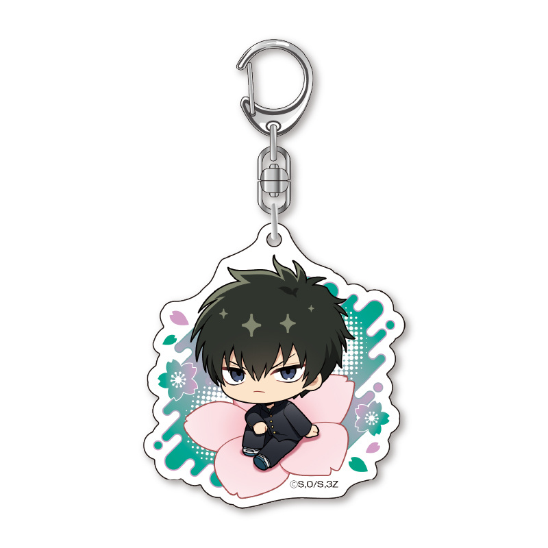 (PO) 3-Z Class Ginpachi-sensei Petite Fleur Acrylic Key Chain Hijikata