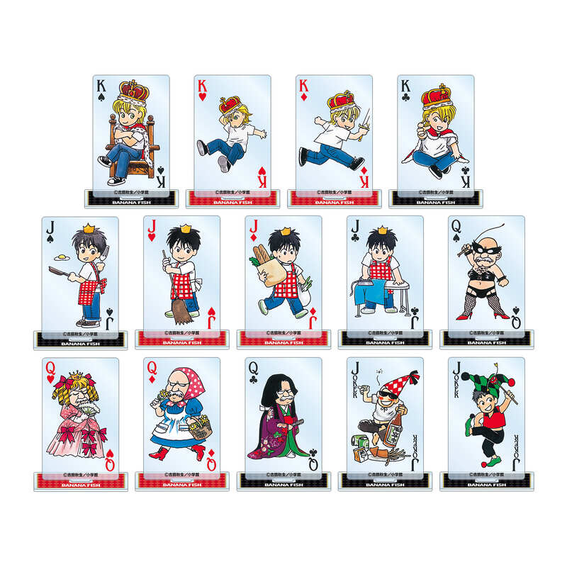 (PO) Banana Fish Trading Chibi Chara Playing Card Style Acrylic Stand [BOX]