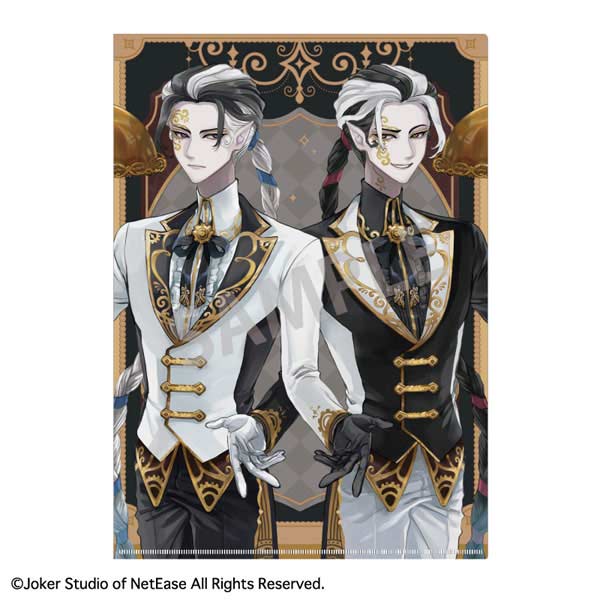 Identity V A4 Single Clear File White Guard/Black Guard / Maid & Butler x Steampunk