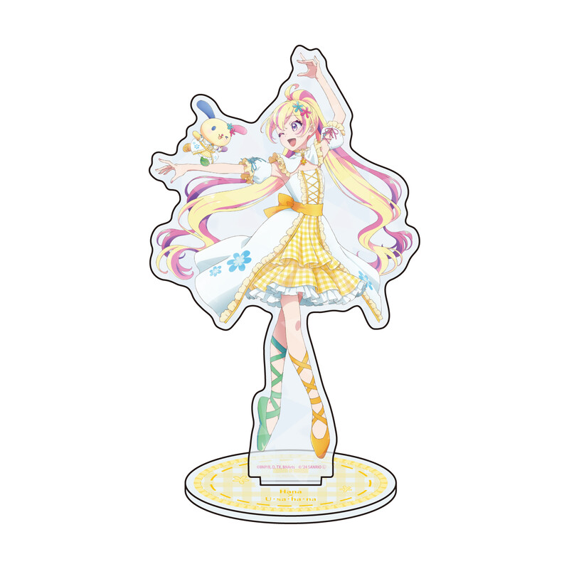 (PO) Hologram Acrylic Stand Aikatsu! Series x Sanrio Characters 07 Hana x Usahana (Life-Size Illustration)