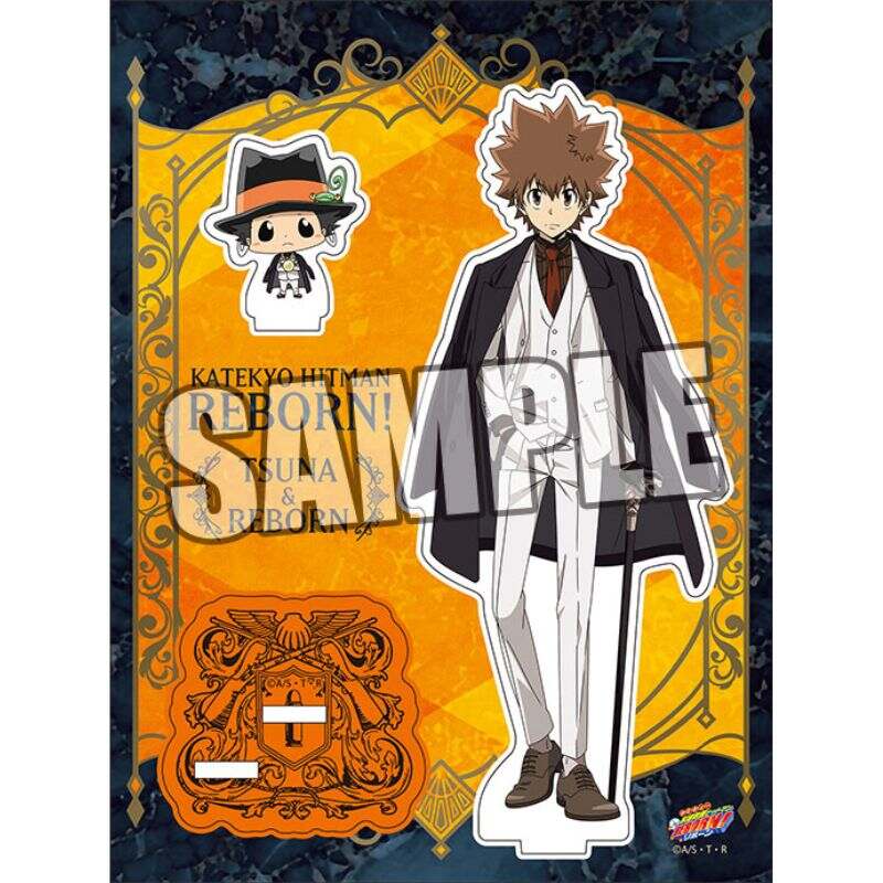 (PO) Reborn! Acrylic Stand Tsuna & Reborn Formal Ver.