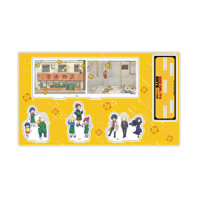 (PO) Premium Acrylic Diorama Plate Sakamoto Days 01 Normal Costume Ver. Group Design (Graff Art Illustration)