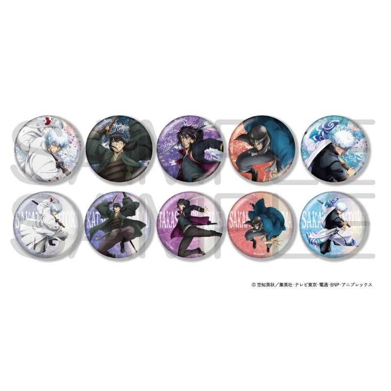 Gintama Kirakira Can Badge Collection Fight Ver. [BOX]