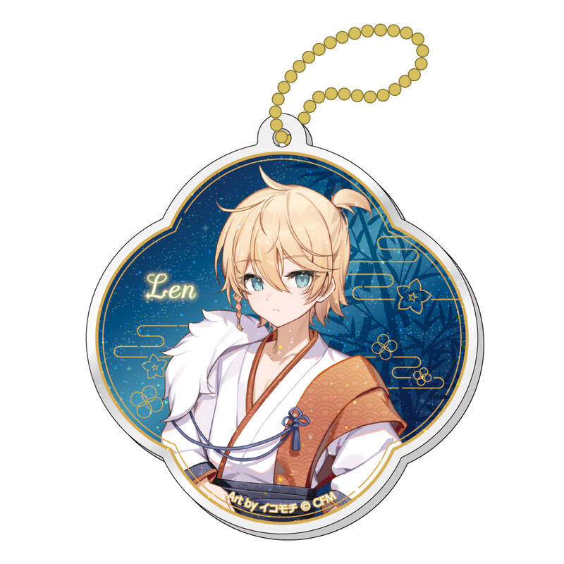 Hatsune Miku Akihabara Festival 2024 Lame Acrylic Key Chain Tanabata Ver. Kagamine Len