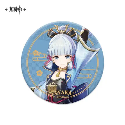 Genshin Impact Inazuma Region Series Chara Can Badge - Kamisato Ayaka