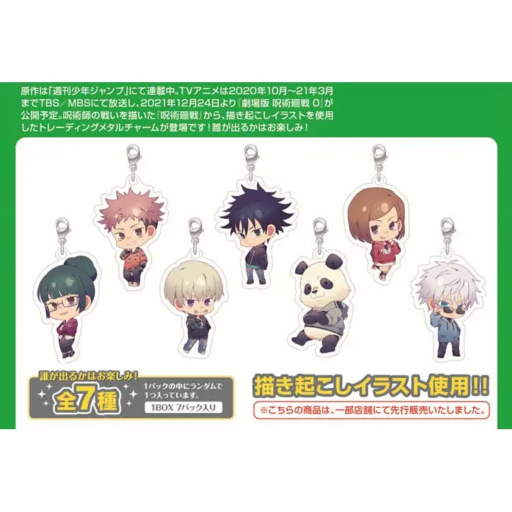 Jujutsu Kaisen Trading Metal Charm Hoodie Ver. [BOX]
