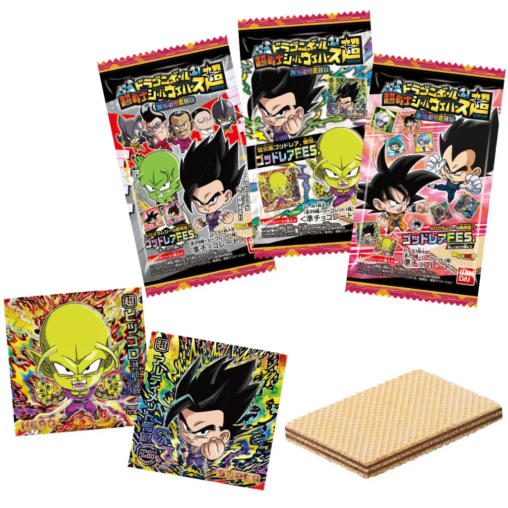 Dragonball Chosenshi Sticker Wafer Card Super Saikyo no Hero [BOX]