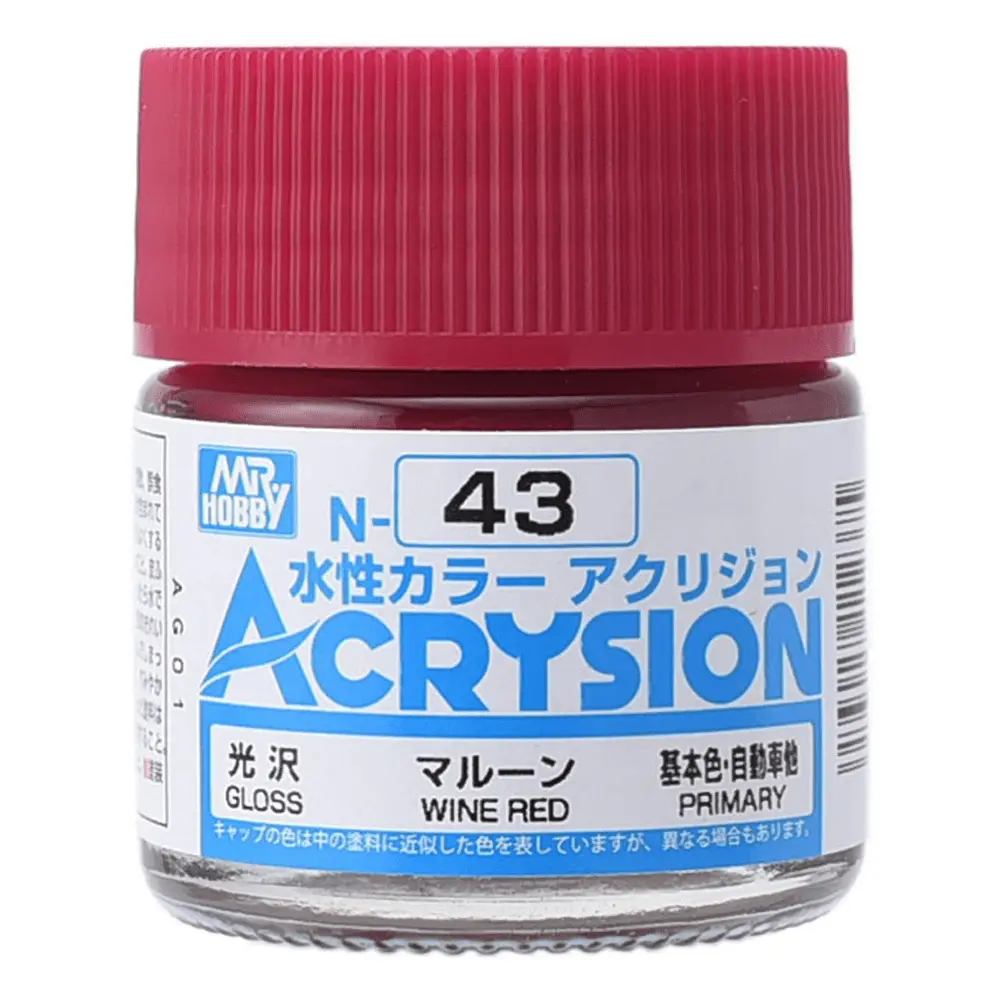 Mr.Hobby Acrysion Color 043: Wine Red(10ml)
