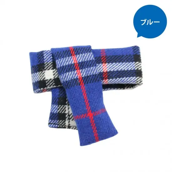 Coade Plush Scarf 2 Blue