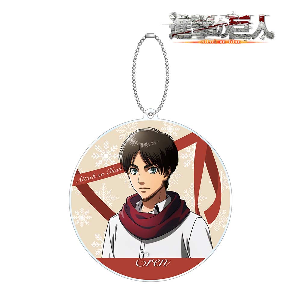 (PO) Attack on Titan Original Illustration Eren Wear Muffler Ver. Big Acrylic Key Chain