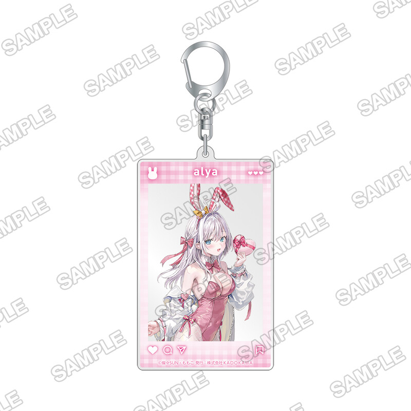Alya Sometimes Hides Her Feelings in Russian SNS Style Acrylic Key Chain Alya Bunny Ver.
