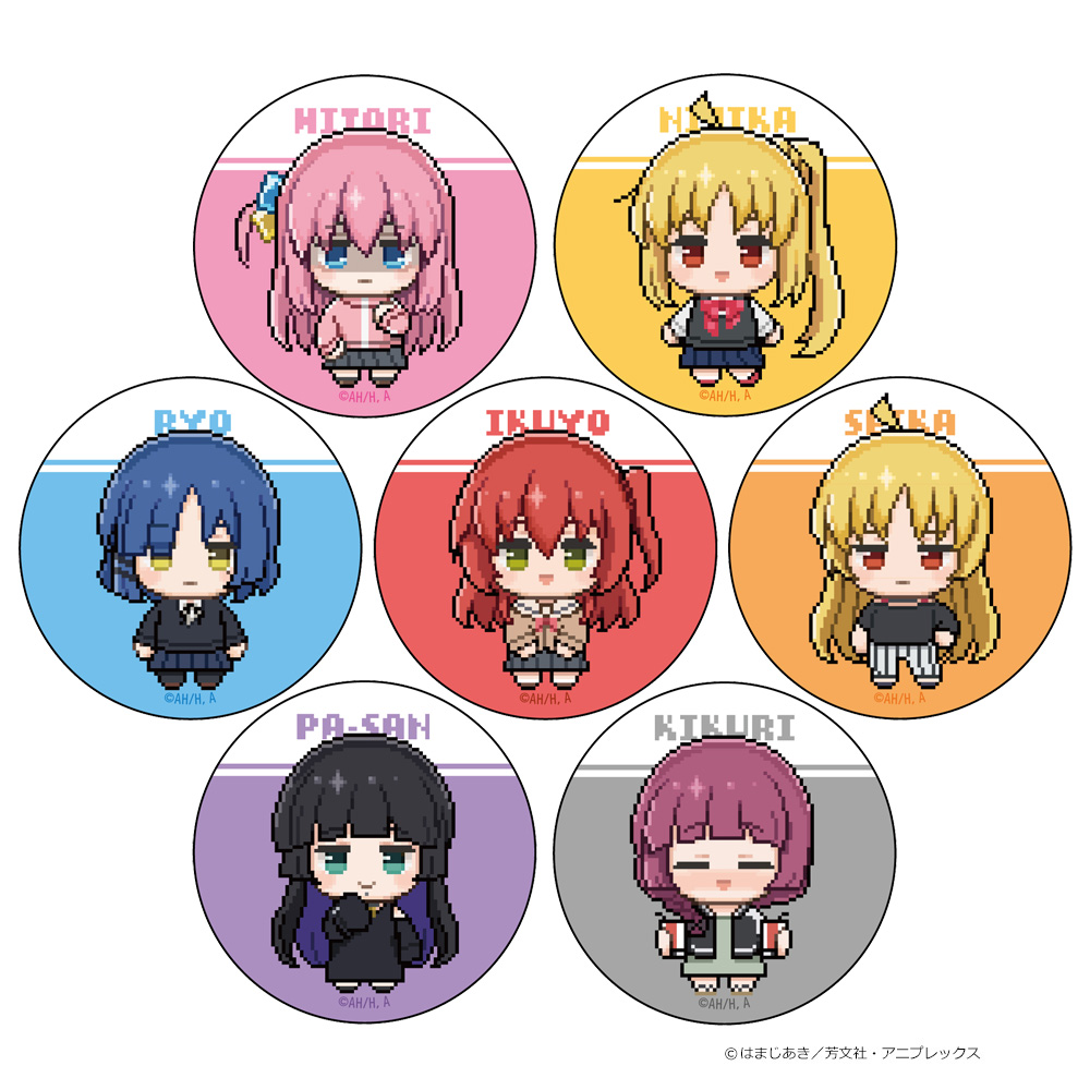 Bocchi the Rock! Trading Can Badge Pixel Art [BOX]