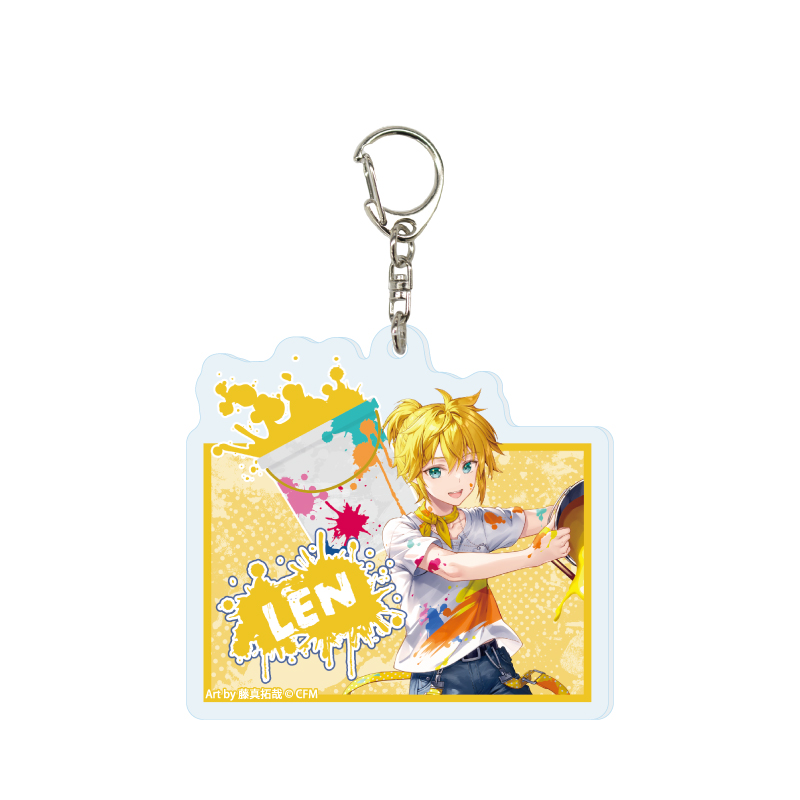 Acrylic Key Chain Piapro Characters 08 Kagamine Len Paint Ver. (Original Illustration)