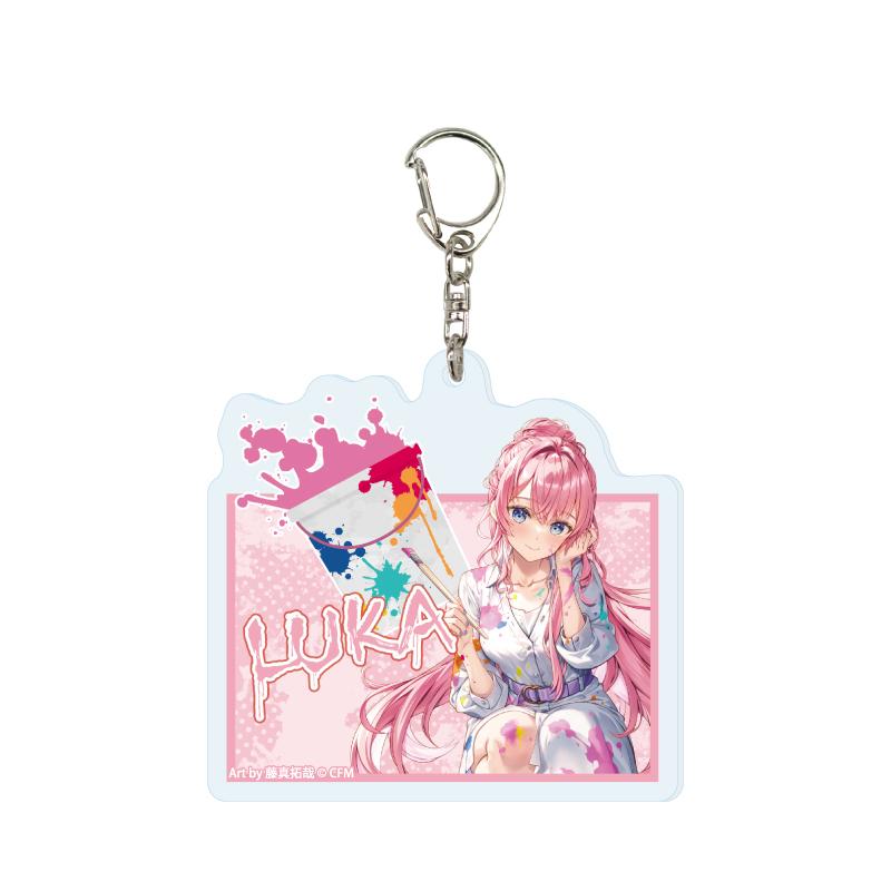 Acrylic Key Chain Piapro Characters 09 Megurine Luka Paint Ver. (Original Illustration)