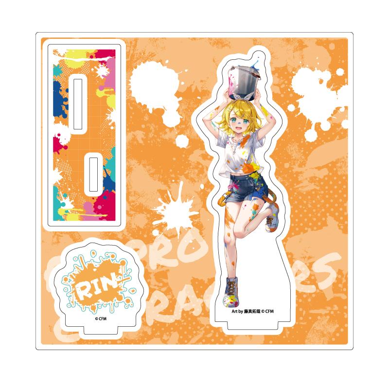 Acrylic Stand Plate Piapro Characters 14 Kagamine Rin Paint Ver. (Original Illustration)
