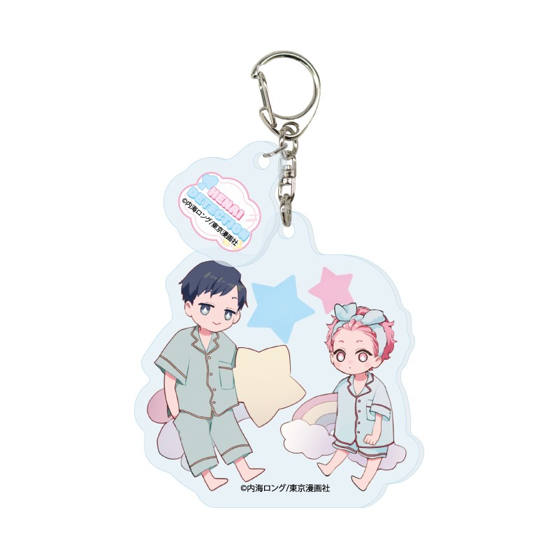 (PO) Acrylic Key Chain with Parts Desire Detection 01 Shinokawa Tsukasa & Nakae Mikihisa (Original Illustration)