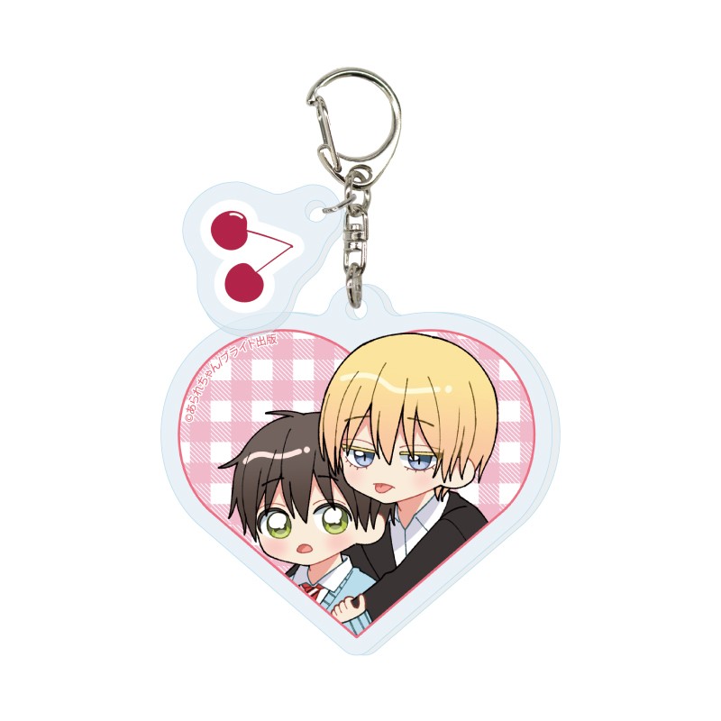 (PO) Acrylic Key Chain with Parts Natsuki Wants To Tease 01 Kirishima Natsuki & Hanada Sosuke (Official Illustration)
