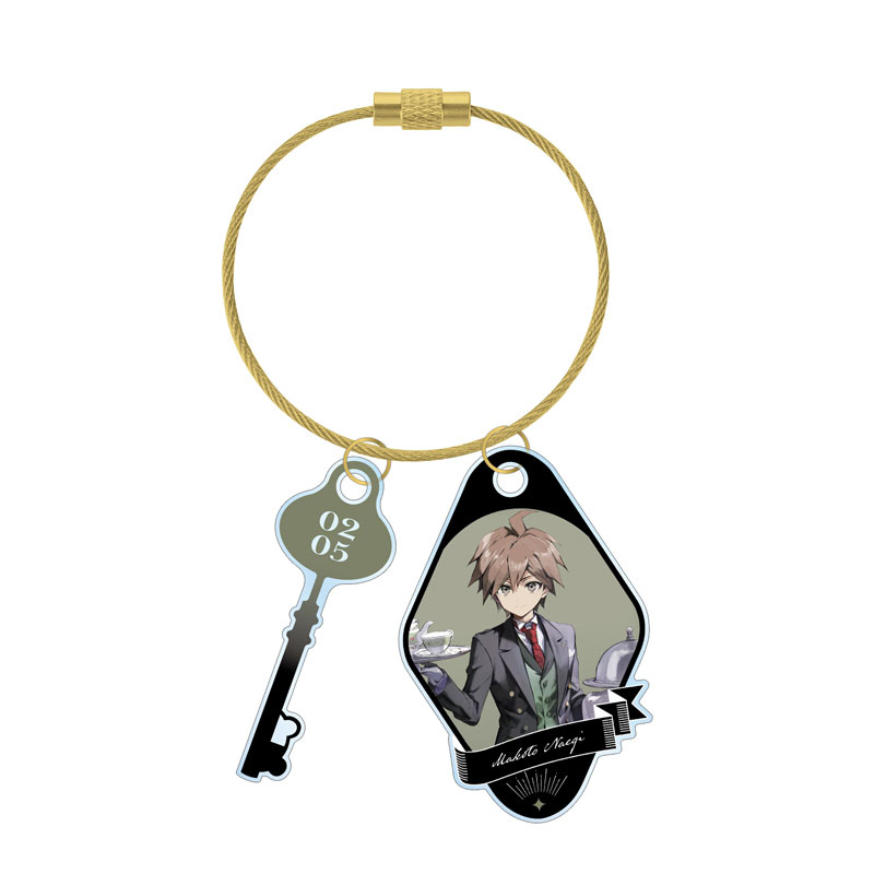 Danganronpa Series Wata Illustration Naegi Makoto Maid & Butler Ver. Twin Wire Acrylic Key Chain