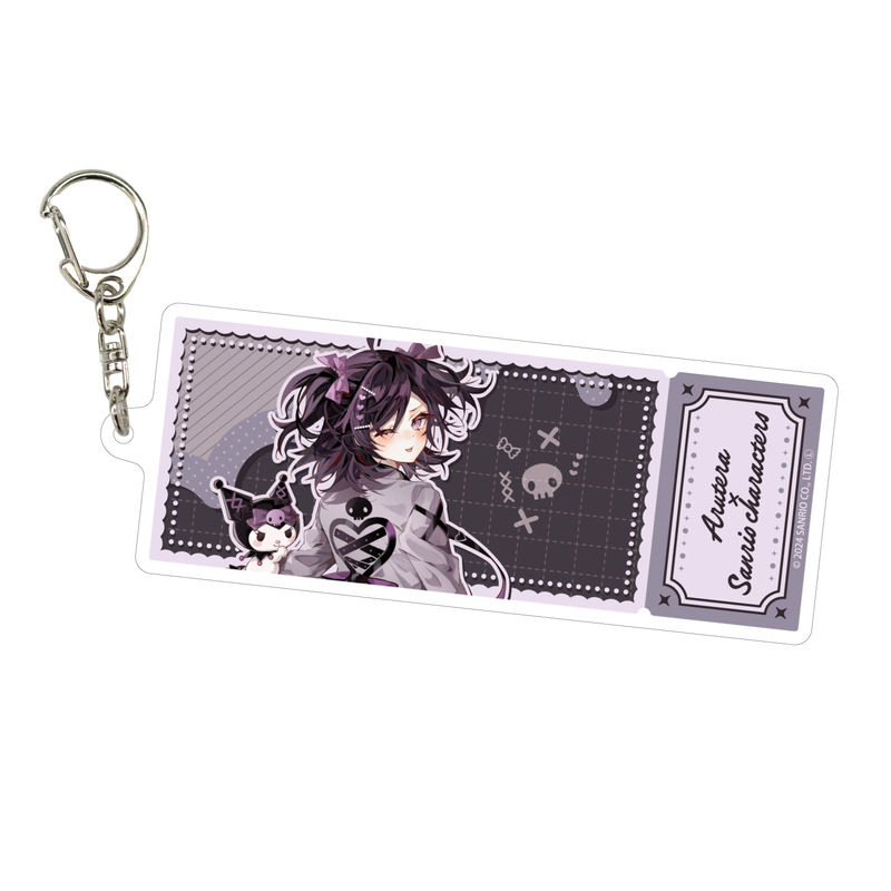 Deka Acrylic Key Chain Arutera x Sanrio Characters 04 Kuromi (Collaboration Illustration)