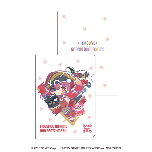 [SALE] Hololive Production X Sanrio Characters Clear File - Houshou Marine