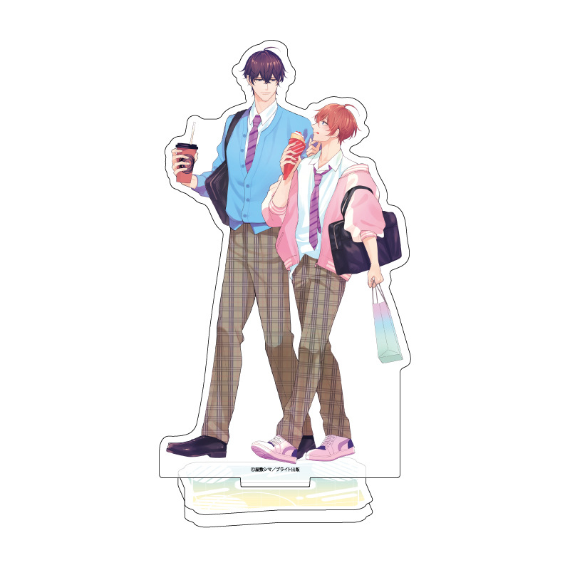 Acrylic Stand Shima Yashiki Works 01 Students' First Date Plans @ Ikebukuro BL Fair (Original Illustration)