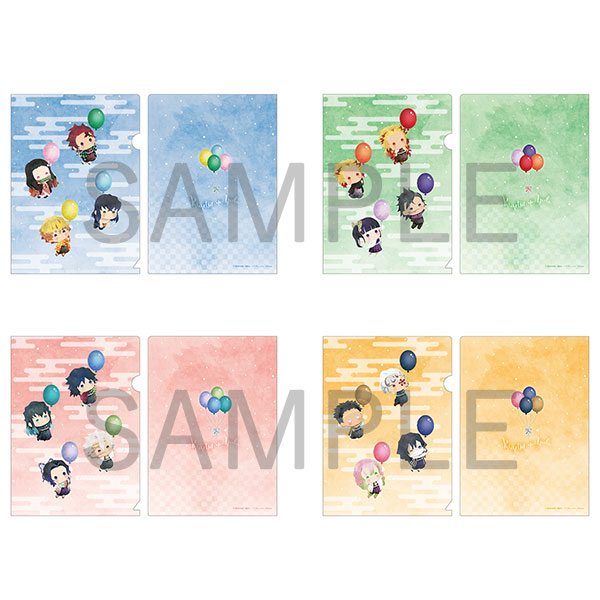 Demon Slayer: Kimetsu no Yaiba Yurafuwa Mini Clear File set (Aniplex+)