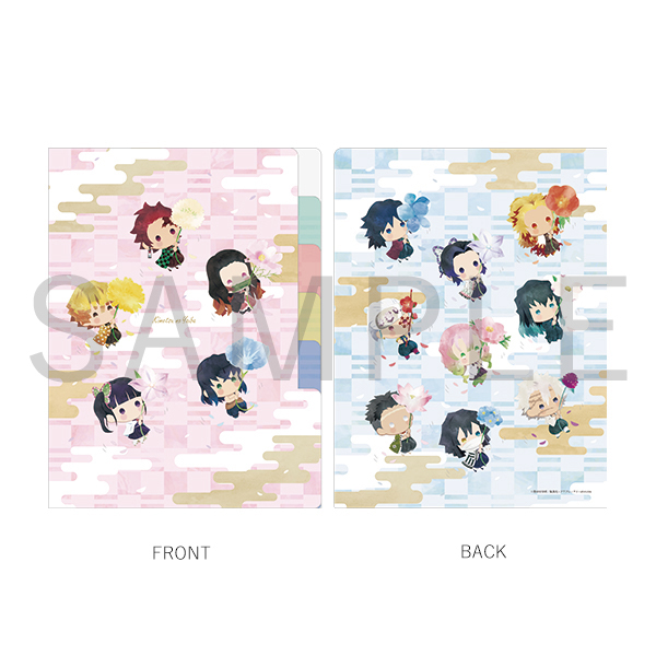 Demon Slayer: Kimetsu no Yaiba Yurafuwa index Clear File Flower ver. (Aniplex+)
