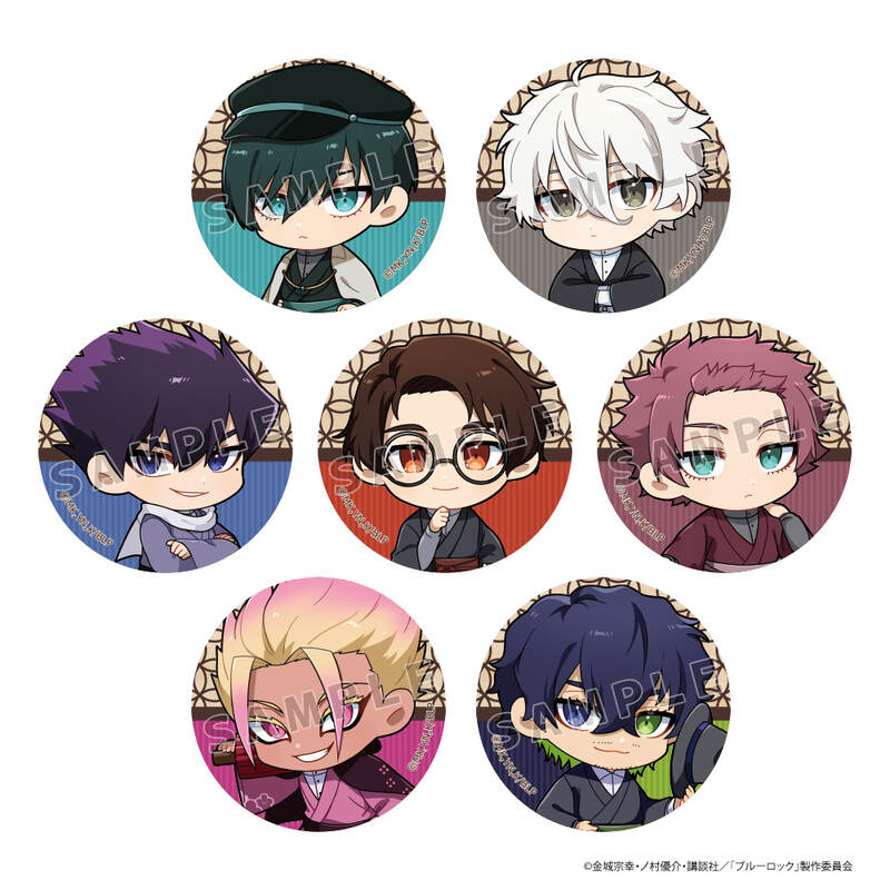 Blue Lock Trading Can Badge Retro Roman / Ver. B [BOX]