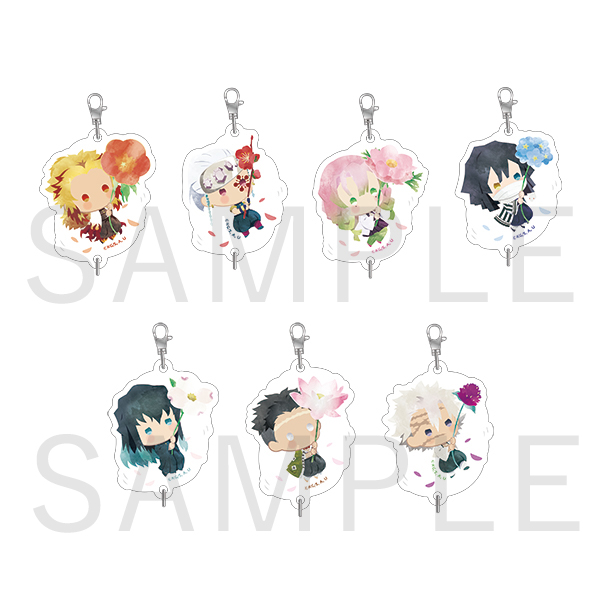 Demon Slayer: Kimetsu no Yaiba Yurafuwa Acrylic Charm Flower ver vol.2 (Aniplex+) [BOX]