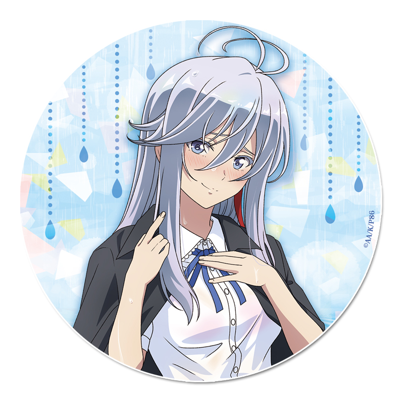 86 -Eighty Six- Original Illustration Hologram Can Badge Lena Rain Shelter