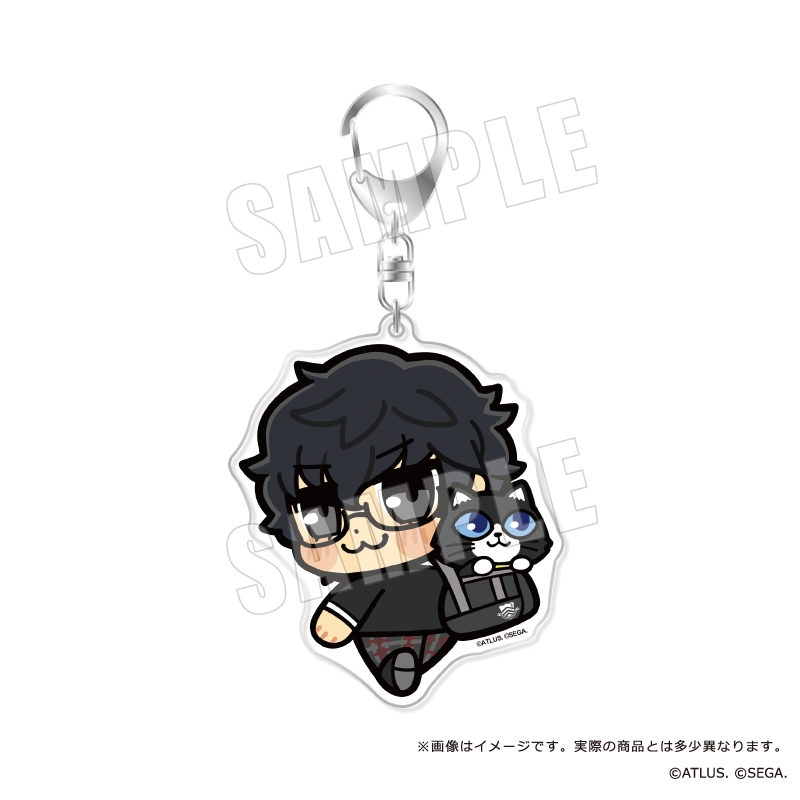 Persona 5 Royal Protagonist x Bkub Big Acrylic Key Chain 01 Protagonist