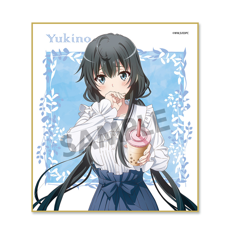 Yahari Ore no Seishun Love-come wa Machigatteiru. Kan Original Illustration Mini Shikishi Yukinoshita Yukino Park Date Ver.