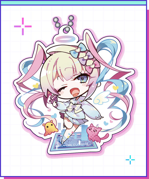 (NG) Needy Streamer Overload - SD Komowata-sensei Super Ten-Chan Acrylic Keychain