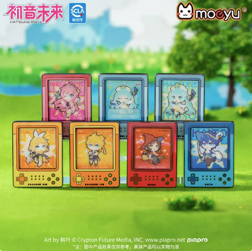 Hatsune Miku Lenticular Metal Badge Standee Charm