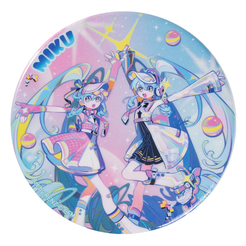 Hatsune Miku Encounter of Retro and Future in the Mirror Big Can Badge
