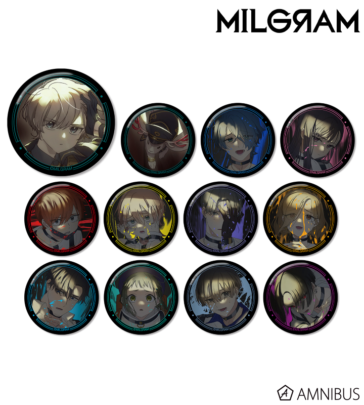 MILGRAM Original Illustration 2nd Anniversary ver. Trading Tin Badge [BOX]