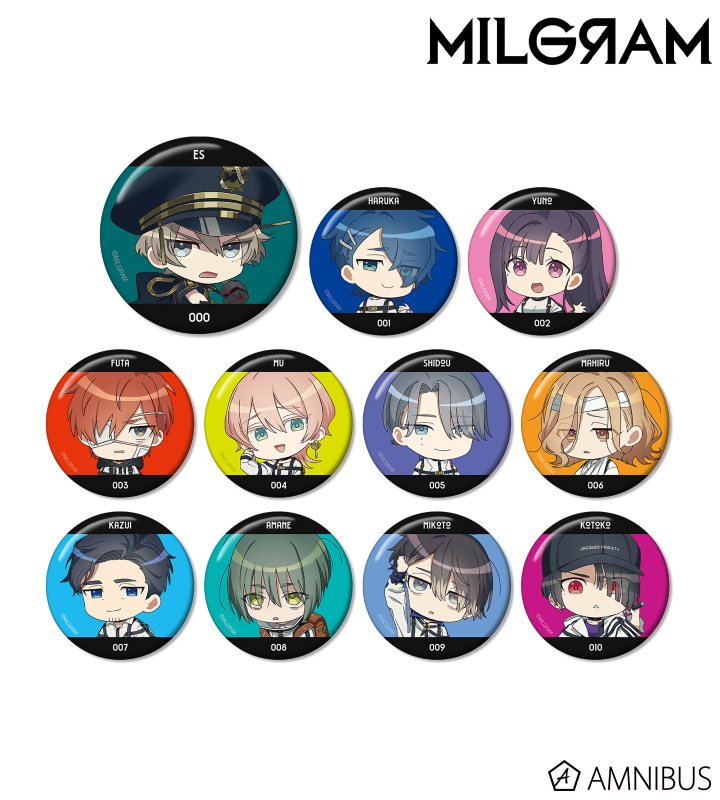 MILGRAM Trading Official Chibi Chara Season 2 ver. Tin Badge [BOX]