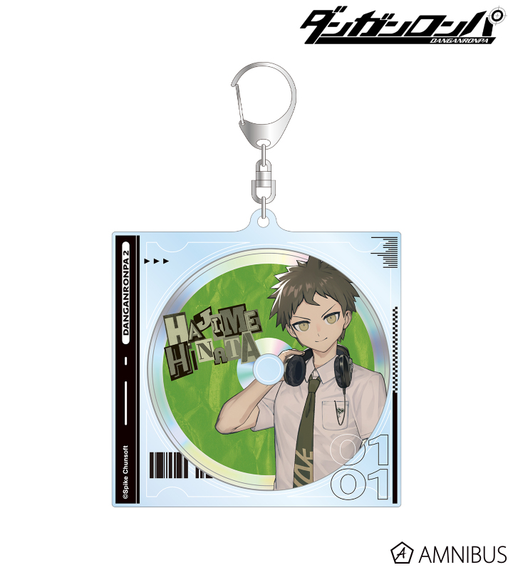 Danganronpa Series lack Illustration Hajime Hinata Headphones ver. BIG Acrylic Keychain