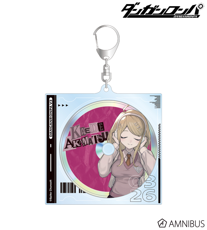 Danganronpa Series lack Illustration Kaede Akamatsu Headphones ver. BIG Acrylic Keychain