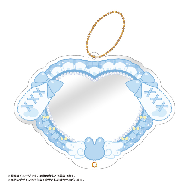 Pic Clear Acrylic Frame Rabbit Ears Ribbon Ver. 07 Light Blue