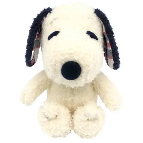 (SA) Peanuts Blueberry Check Plush Snoopy - Snoopy S