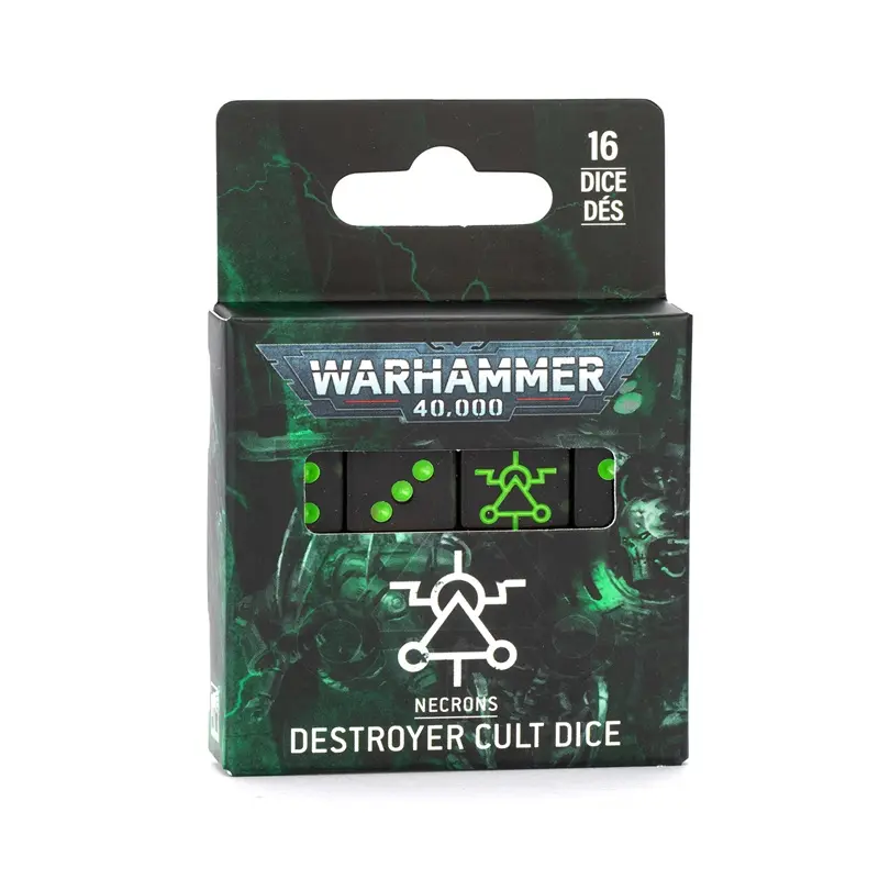 Warhammer 40k Necrons Destroyer Cult Dice Set